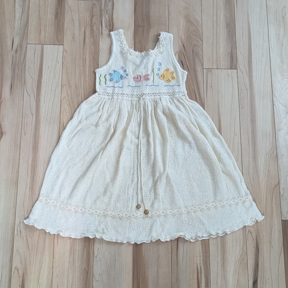 NWOT Lydia's Seaside Collection Boutique Cotton Knit Dress